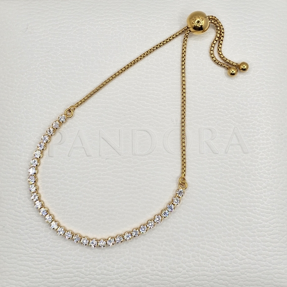 🎁Authentic Pandora SHINE TENNIS BRACELET GIFT FRIENDLY !!🎁